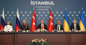 Delegações da Rússia e Ucrânia reunidas em Istambul para discutir proposta de cessar-fogo e paz no conflito