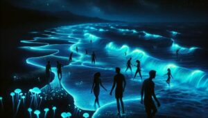 O fenômeno da bioluminescência que encanta o litoral do Paraná